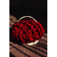 50 or 100 Red Roses in a Basket Magnifique” – Romantic Flower Bouquet